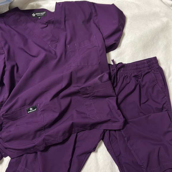 SPRING SEAON | NWT Woman’s UPF50+ Purple Scrubs 2 Piece Set - Picture 1 of 3
